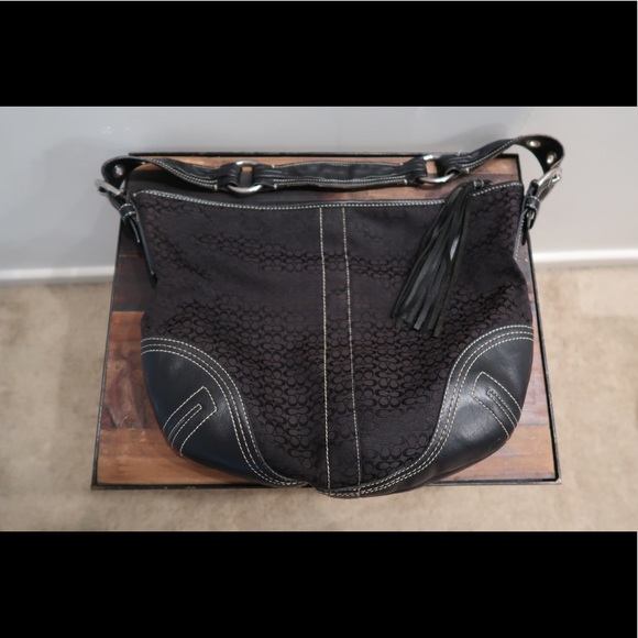 Black Coach Purse - Picture 1 of 7